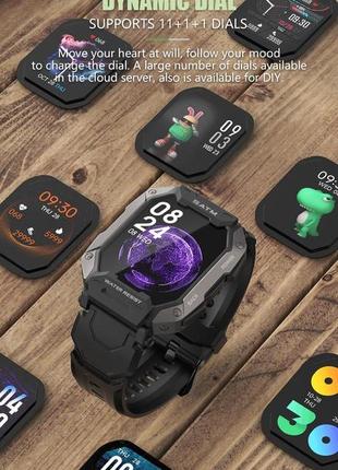 Чоловічий сенсорний розумний смарт годинник smart watch full touch 1.71 inch mel42-g з тонометром, пульсоксиметром4 фото