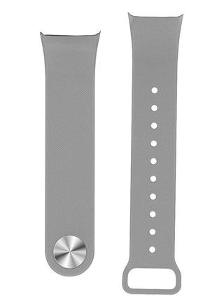 Силіконовий ремінець для фітнес браслета трекера годинника f1 plus сірий1 фото
