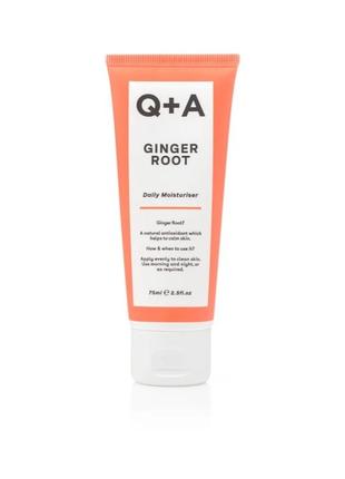 Увлажняющий крем для лица на основе корня имбиря q+a ginger root daily moisturiser 75ml