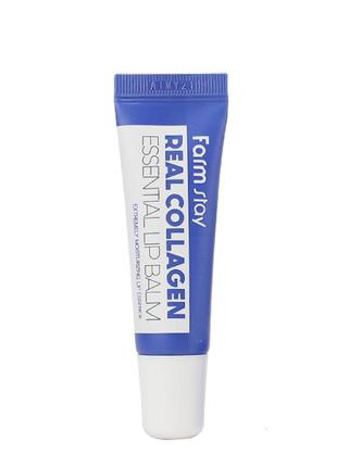 Бальзам для губ с коллагеном farmstay real collagen essential lip balm 10 мл2 фото