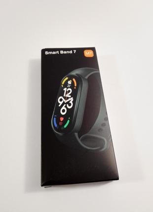 Фитнес браслет часы smartband m7 умным с шагомером, измерением частоты сердцебиения, калорий, че3 фото