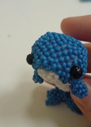 Дельфин амигуруми из бисера ❤️