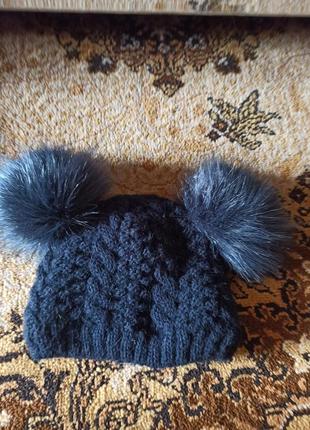 Теплая шапка на флисе