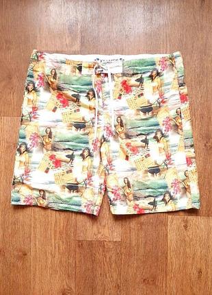 Шорти плавки серферські жовті primark англія xxl  w38" w40"  шорти з сіткою