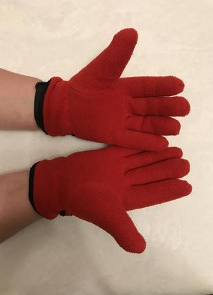 Рукавиці подвійні,рукавиці фліс,рукавиці з регулятором зап’ястя,рукавиці на липучці зимові7 фото