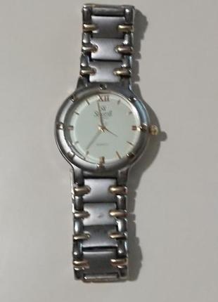Чоловічі наручні кварцові годинники "seastar" з браслетом. модель № 1245.7 фото