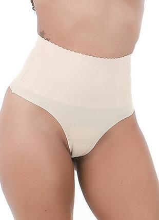 Высокие утягивающие живот стринги, утяжка живота, утяжка талии, коррекция живота, стинги утяжка (4110) тор