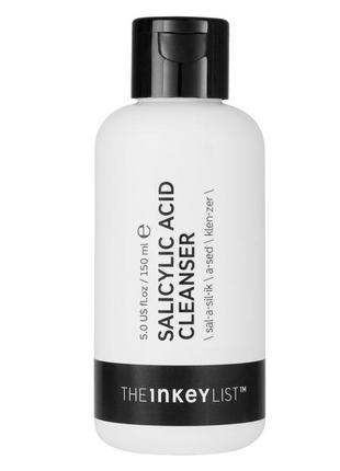 Гель для умывания с салициловой кислотой 2% и цинком the inkey list salicylic acid cleanser