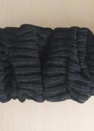 Гетры чорные теплые вязаные