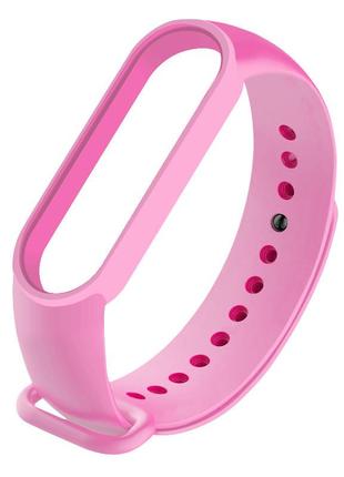 Силиконовый ремешок mrk для фитнес браслета xiaomi mi band 6/5 розовый barbie (37) (mrk3132)