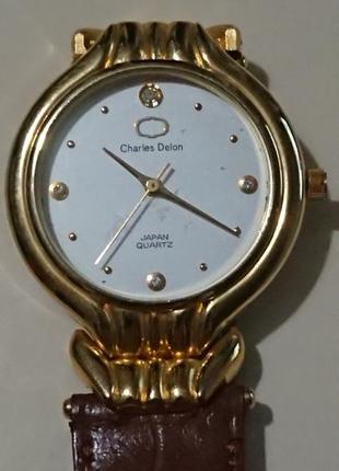 Стильные женские кварцевые наручные часы  charles delon. модель 1568.5 фото