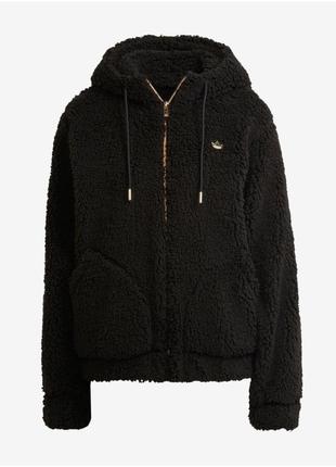 Шубка з капюшоном | sherpa adidas coat