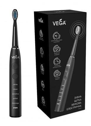 Ультразвуковая зубная щетка vega vt-600 black гарантия 1 год