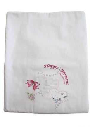 Одеяло с цветочными вставками для новорожденного babydola 4448160094242