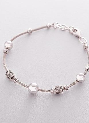 Золотой браслет с фианитами б03435