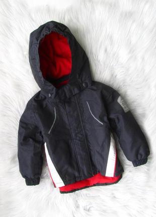Спортивная горнолыжная непромокаемая термо теплая куртка парка с капюшоном lupilu