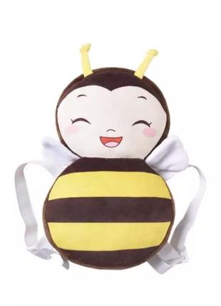 Дитяча подушка для захисту голови малюка бджілка посміхаєтся 28 на 16 см різнобарвний