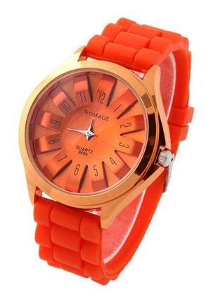 Женские наручные часы womage 1, оранжевый