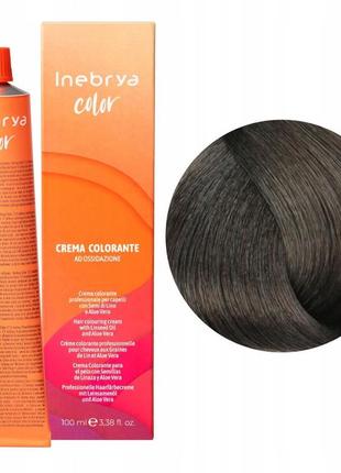 Крем-краска для волос inebrya color 6/11 - темный русый интенсивный пепельный
