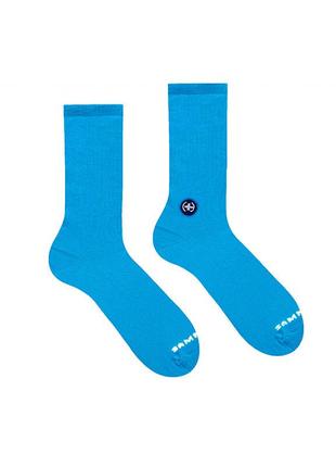 Високі шкарпетки без малюнку sammy icon синього кольору sky. артикул: 27-0411