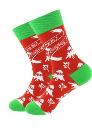 Шкарпетки новорічні від бренду friendly socks merry christmas. артикул: 27-0293