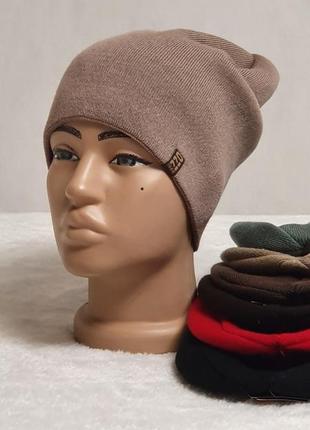 Молодёжная, стильная , удлиненная шапка  ozzi n°18