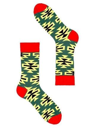 Шкарпетки sammy icon зелені з геометричним візерунком baltazar. артикул: 27-05082 фото