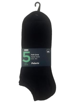Шкарпетки чоловічі набір з 5шт patik corap trainer socks, р.40-44, код: n5024