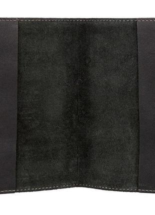 Кожаная обложка для паспорта европейского качества shvigel 16132 серый3 фото