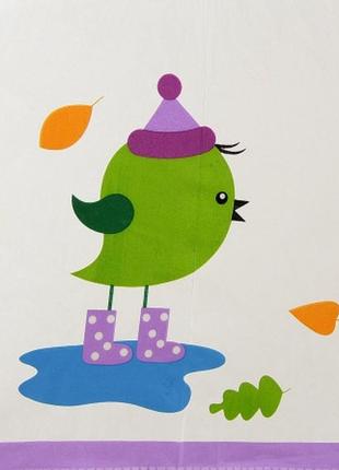 Детский прозрачный зонт zest птички ( механика ) арт. 51510-175 фото