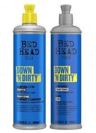 Очисний набір tigi bed head down 'n dirty clarifying detox 400 мл