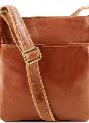 Jason - мужська шкіряна сумка через плече tuscany leather tl141300 (мед)1 фото