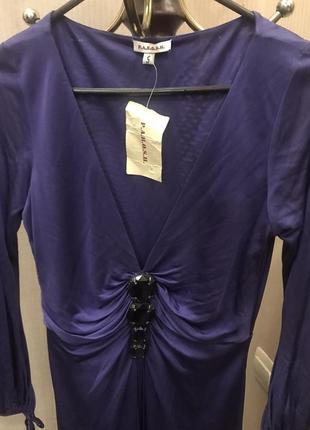 Платье parosh натуральный шелк фиолетовое оригинал