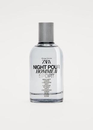 Парфюмована вода для чоловіків zara night pour home ii sport