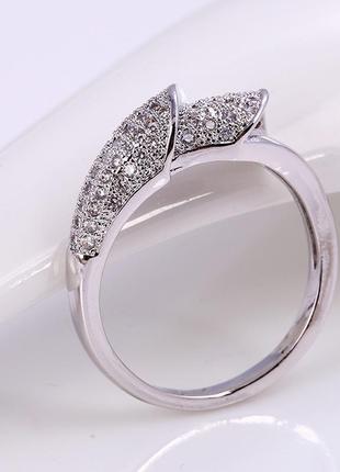 Кольцо женское  "поцелуй лилии"  размер 16,5 см luxury2 фото