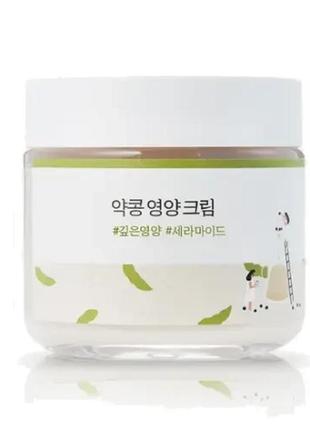 Питательный крем с экстрактом черных соевых бобов round lab soybean nourishing cream 80 ml