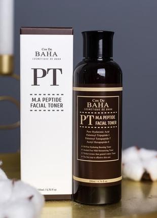 Пептидный тонер cos de baha m.a peptide facial toner 200мл2 фото