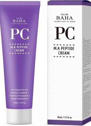 Пептидний крем проти зморшок cos de baha peptide cream matrixyl 3000 & argireline