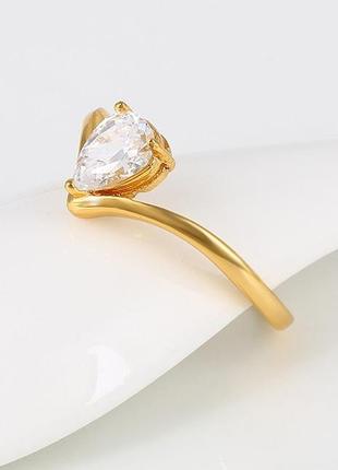 Каблучка жіноча крапля роси xuping розмір 17 ювелірна біжутерія