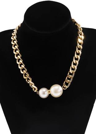 Кольє - чокер - ланцюжок з перлами
