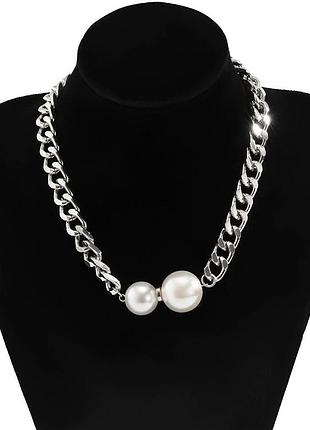 Кольє - чокер - ланцюжок з перлами