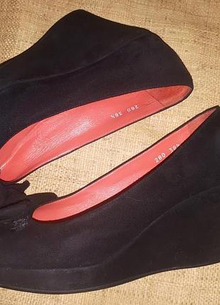 38р-25 см замша туфли gritti pasole rouge made in italy