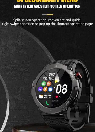 Мужские сенсорные наручные умные смарт часы smart watch canmixs-d45s фитнес браслет трекер4 фото