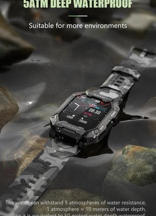 Чоловічий сенсорний розумний смарт годинник smart watch full touch 1.71 inch mel42-b з тонометром, пульсоксиметром6 фото