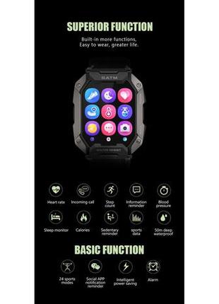 Чоловічий сенсорний розумний смарт годинник smart watch full touch 1.71 inch mel42-b з тонометром, пульсоксиметром9 фото
