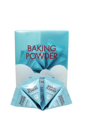 Скраб для очищения пор с содой etude house baking powder crunch pore scrub 7g