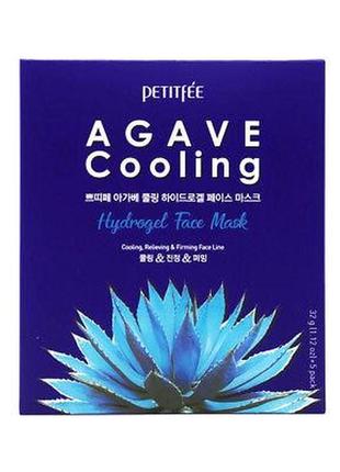 Гидрогелевая маска с экстрактом агавы petitfee agave cooling hydrogel face mask1 фото