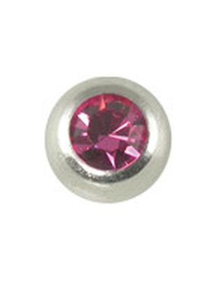 Змінна кулька сталева 6 мм piercing steel chrysolite light pink
