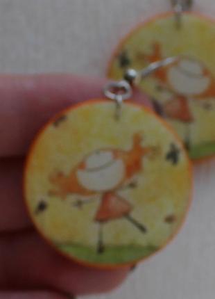 Серьги "оранжевое настроение"