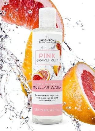 Мицеллярная вода с экстрактом розового грейпфрута creightons pink grapefruit cleansing micellar water 250 мл3 фото